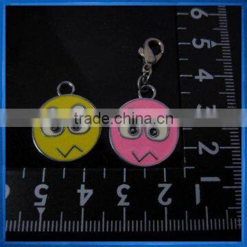 Cute keychain,key chain,DIY charms in the shape of smile face