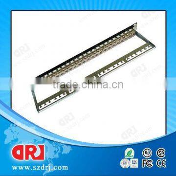 STP Cat6 24 port shielded rj45 patch panel