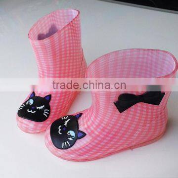 Cartoon Crystal Jelly Slip Children Rain Boot Transparent Pvc Children Boots photo-2