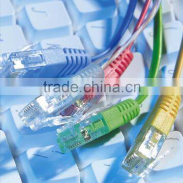 High Speed RJ45 STP Cat6a Coiled Ethernet Coil Cable Cat6a Patch Cable