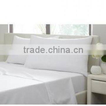 Plain white bedsheet