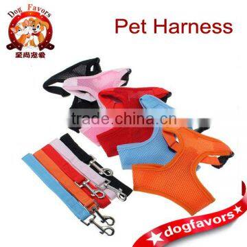 Trade Assurance Soft Air Mesh Dog Harness Puppy Pet Walk Vest And Pulling Lead