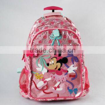 New style student backpack bag red color small