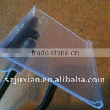 plastic shelf price strip pvc price label clip