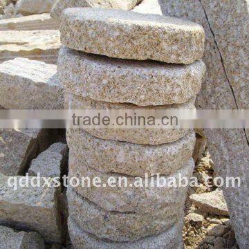 outdoor round granite stone paver