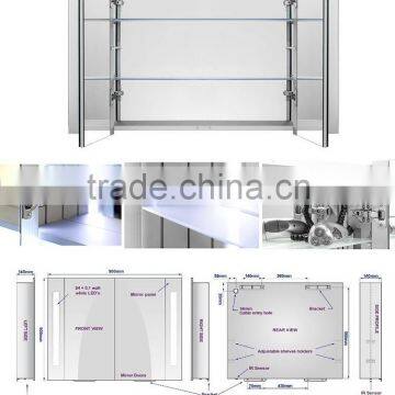 Good Quality Double Sided Mirror Doors Bathroom Mirror Cabinet photo-2