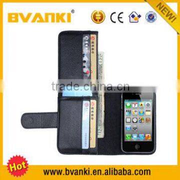 Accessories For Bags Litchi Grain Leather Clutch Bag Case PU Leather Phone Cases For Iphone 4/4s Accesories Mobile Phone Cover photo-4