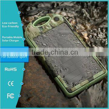 wholesale portable Camoflage waterproof mobile solar power bank