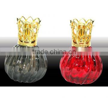 Fragrance lamp with metal cap