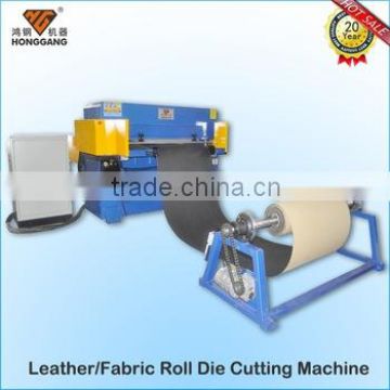 auto-feeding leather and fabric cutting machine for roll materials