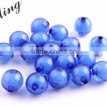 Royal Blue Chunky Acrylic Round Transparent Plastic Beads in Beads ,8mm to 20mm Loost Beads for Kids Necklace Bracelet Jewelry