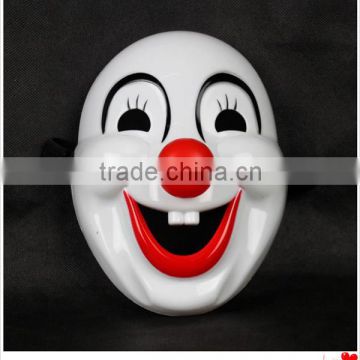 A Halloween party mask funny face mask of Venice plastic clown mask red nose