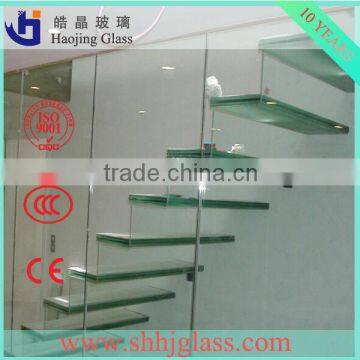 laminated glass stairs with ce