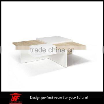 2016 New Mordern Beech and White Wood Coffee Table