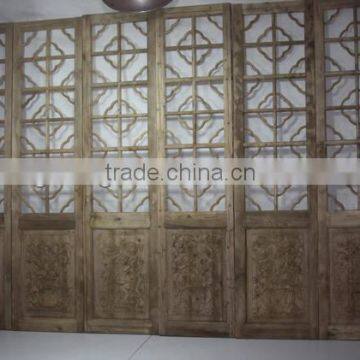 Chinese antique carving folding doors room dividers