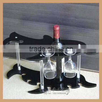 acrylic wine rack black color