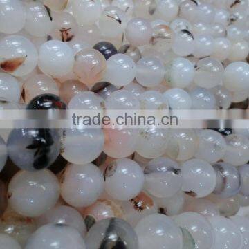 brazil agate 100% Natural spot agate round bead