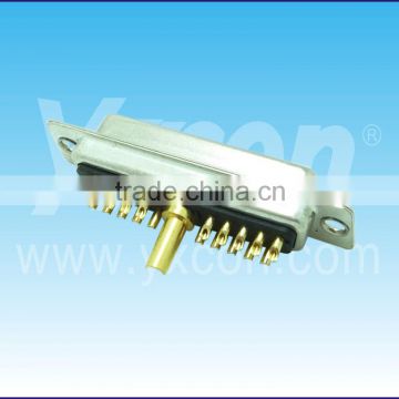 Dongguan Yxcon 21pin 21W1 straight dual row brass solder high quality D-SUB connector