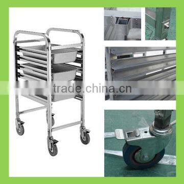 bread bakery stainless steel cooling rack trolley for rotary oven