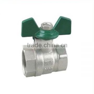 CE Approved Brass Butterfly Ball Valve with Connector