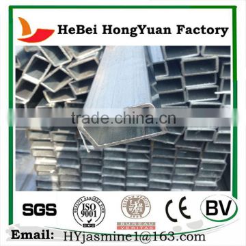 Q235 HeBei HongYuan Galvanized MS Carbon Steel Square Pipe Prices