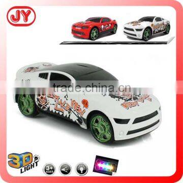 Battery operated toy car with 3D light and music