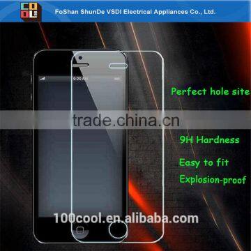 AGC glass raw material Tempered glass for iphone 5s 5c with 2.5 D design Cell phone screen protector