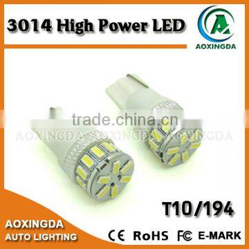 9~18V the shortest and super bright 5W T10 car LED bulb 3014 18 LED