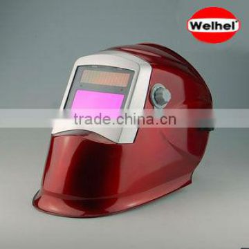 Auto darkening solar powered welding helmet tool