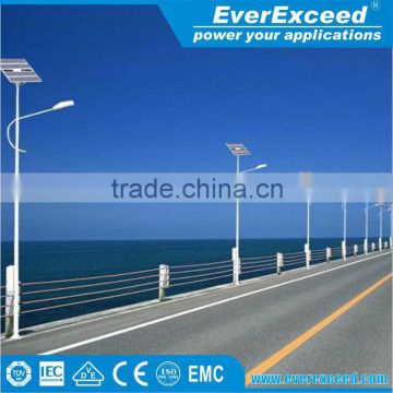 EverExceed 40w/50w/60w/70w/80w Solar Power Street LED Light System with 12/24v Circuit with automatic controller