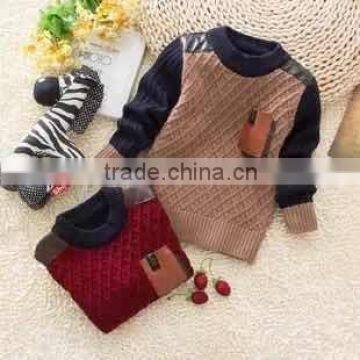 2014 new fashion baby wool sweater design cool baby boy