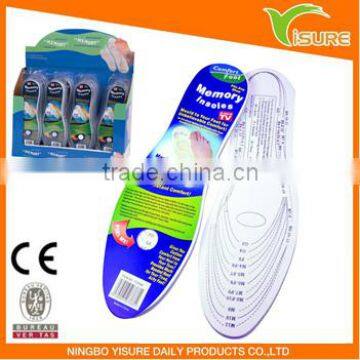 Memory Foam Insoles Comfortable Insoles Memory Shoe Insoles Foot Care As Seen On Tv                        
                                                Quality Choice