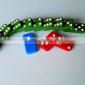 Cheap Plastic Highlight Colored domino for wholesale