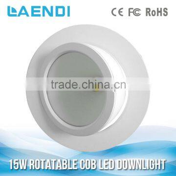 Top Quality 3 years warranty cob led gimbal down light 15w 90lm/w 80Ra