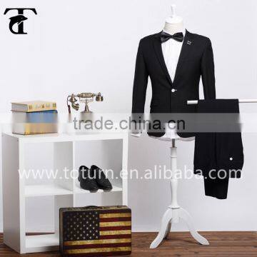 hot selling 2016 single breasted one button normal lapel wedding suit slim fit men designer suilt with flower hole