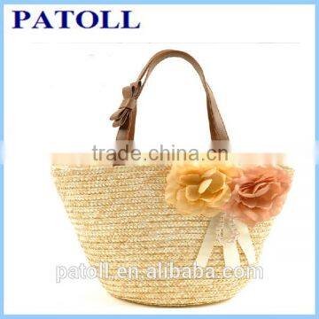 Famous manufacture best classical paper straw beach bag