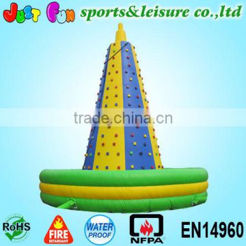 attractive customized giant inflatable climbing wall price