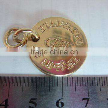 Round Shaped Metal Pendant For Garment Decoration With Nice Design