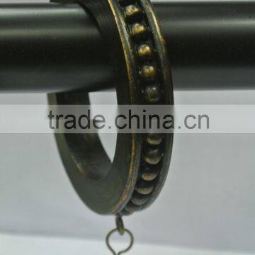 Home Fashions Beaded Ring W/Eyelet and Clip for Wood Rod;Curtain Hardware; Window Drapery Hardware;Curtain Accessory;Curtain Rod photo-3