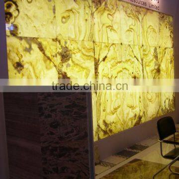 Translucent Onyx Glass panel for ceiling,bartop,reception top