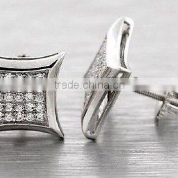 micropaved cz earrings stud