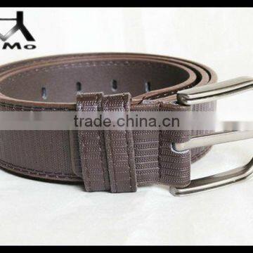 Men's classic genuine leather belt with pin buckle