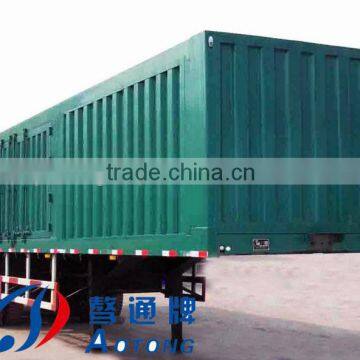 best selling cargo semi trailer house,3 axles truck cargo boxes,side open truck