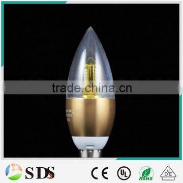 LED Candle bulb Gold E14 led candle bulb 3014SMD Warm White Champaign led candle light