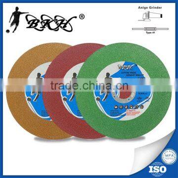 China abrasives manufacturer 4 inch angle grinder cutting disc for stainless steel/inox/alloy steel