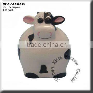 darling unglazed wholesale biscuit cow piggy bank