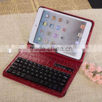 2013 crocodile pattern wireless waterproof bluetooth keyboard for ipad