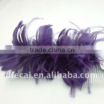 ornamental feather hairtie