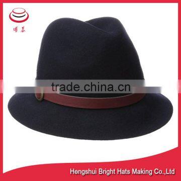 Unisex 100% Woolen Felt Fedora Hat photo-2