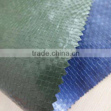 CHINA PP TARPAULIN high density polyethylene leno woven fabric anti-aging two side lamination 3 feet grommets factory sell